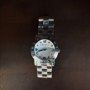 Marc Jacobs Silver and Black Men's Watch
